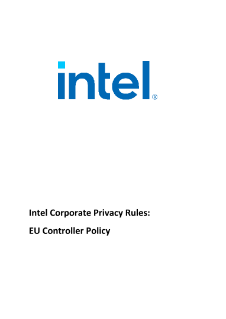 Юридически обязывающие корпоративные правила ( Intel EAA. 